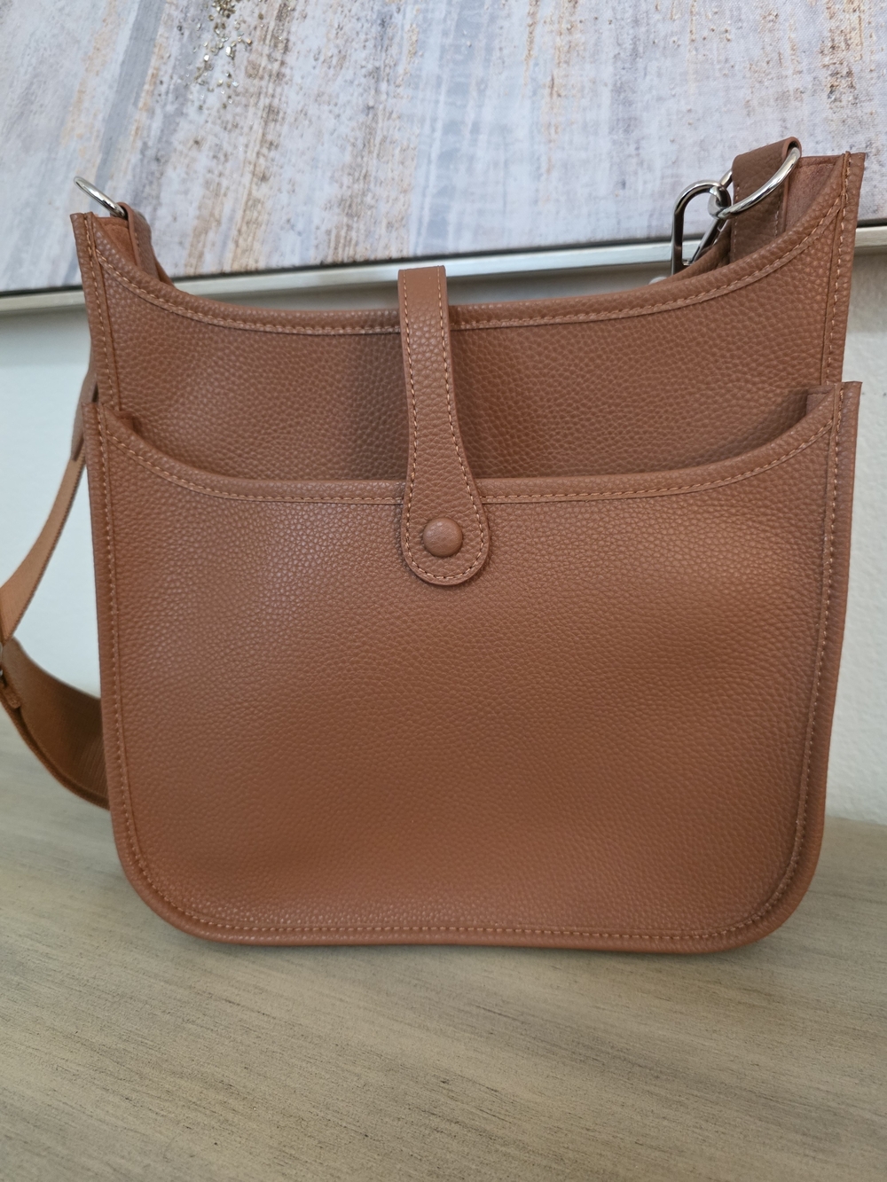 Women's Crossbody Shoulder Bag - Tan